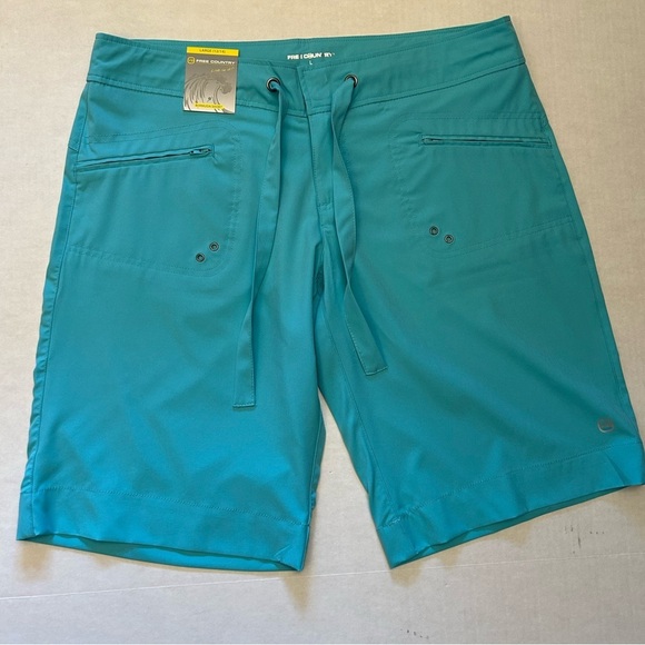 Free Country Women's Aqua Bermuda Board Shorts - Picture 3 of 9